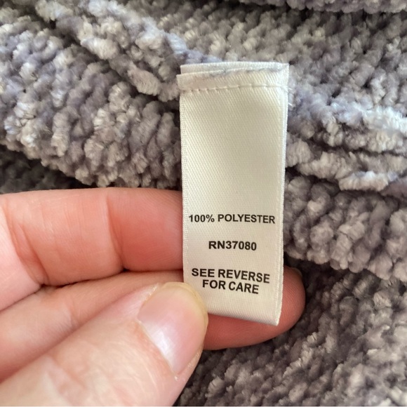 5/$15 Cato Velvety Soft, Silvery Gray Open Cardigan Sweater Medium - Picture 4 of 6